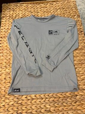 Pelagic Gray boys long sleeve tee Aquatek